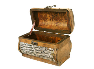 Old casket from birch bark