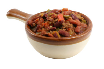 Crock of chili