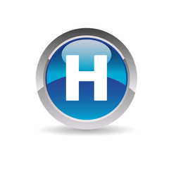 Alphabet logo design - Picto lettre H