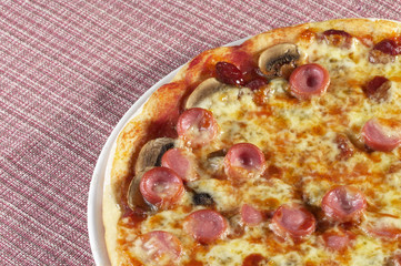 Whole pizza fragment