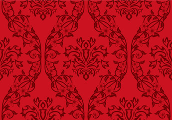 seamless damask pattern