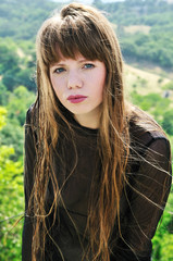 girl with long hair