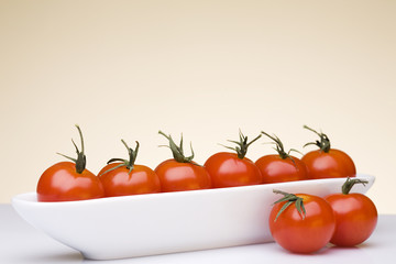 Fresh cherry tomatoes.