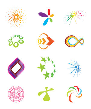Colorful vector symbols