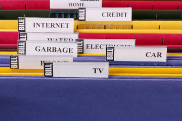 Folders for bills