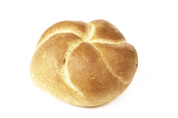 breadroll on white background
