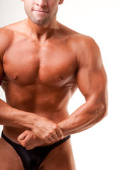 Fototapeta premium Bodybuilder posing