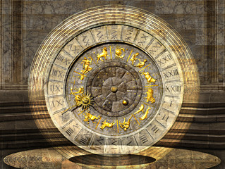 Fototapeta na wymiar Venetian Clock