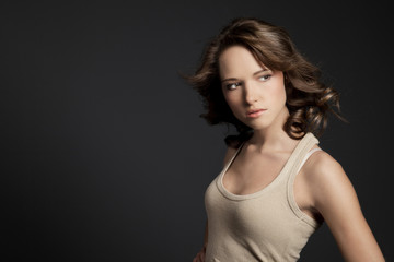 Fototapeta premium Woman loking