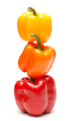 color peppers in a turret