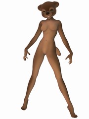 Cute Toon Figure - Brown Bear