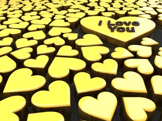 Fototapeta na wymiar Valentines hearts trendy design - love