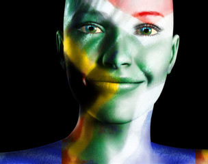 Face painting sports fans