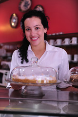 owner of a small business/ cake store/ cafe