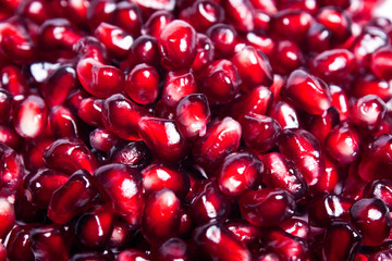Pomegranate seeds  background.