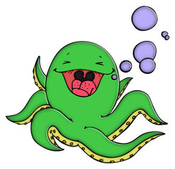 Krake, Tintenfisch, Seeungeheuer, Meerestier, Tentakel