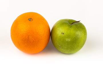 Orange and apple
