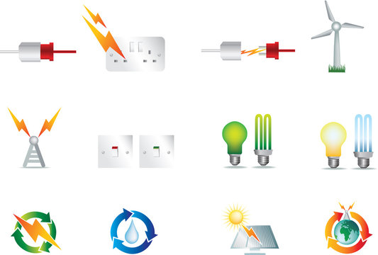 electric power icons