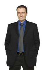 standing confident businessman