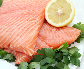 Frisches Seelachsfilet