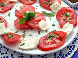 Tomaten mit Morzarella