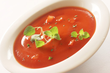 Tomato Soup with Oregano
