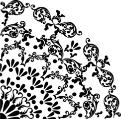 black simple quadrant pattern