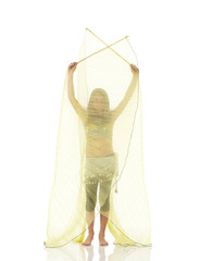 Young belly dancing girl