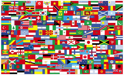 Flaggen der Erde © mirkomedia