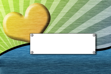 Abstract colorful background with heart