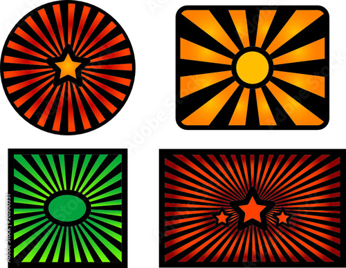 "Color vector burst" Imágenes de archivo y vectores libres de derechos