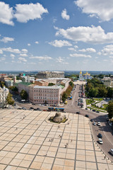 Panorama of Kiev in summer day