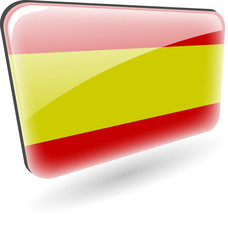 the vector spain flag icon