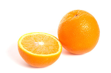 orange and slice