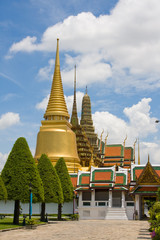 Naklejka premium The temple in the Grand palace area in Bangkok, Thailand