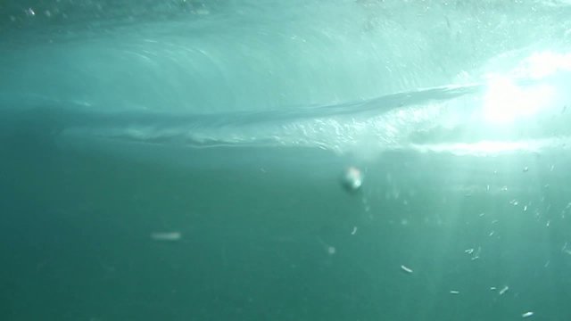 underwater wave crashing down