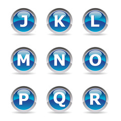 Alphabet logo design - Picto lettres J à R
