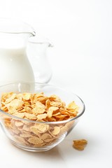 Breakfast with corn-flakes