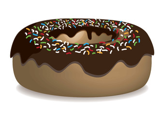 Schokoladendonut mit Streuseln