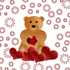 valentines day - Bear with heart
