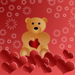 valentines day - Bear with heart