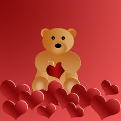 valentines day - Bear with heart