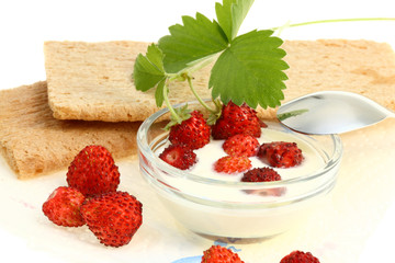 Crispbread and wild berries.