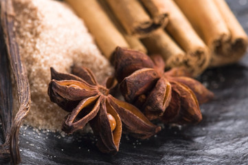 aromatic spices with brown sugar