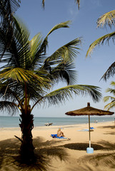 Fototapeta na wymiar Plaża Senegalu