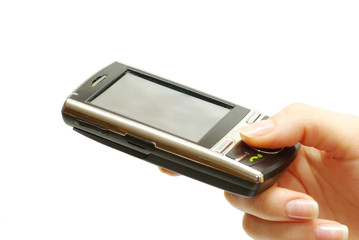 mobile in hand