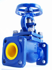 Fototapeta premium Pipeline armature on a white background