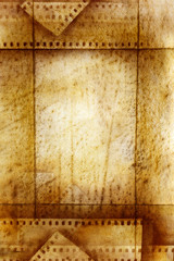 retro grunge background with film strips.