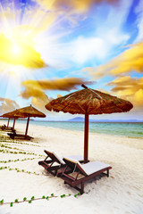 Sandy tropical beach