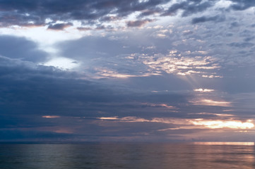 Sea sunset